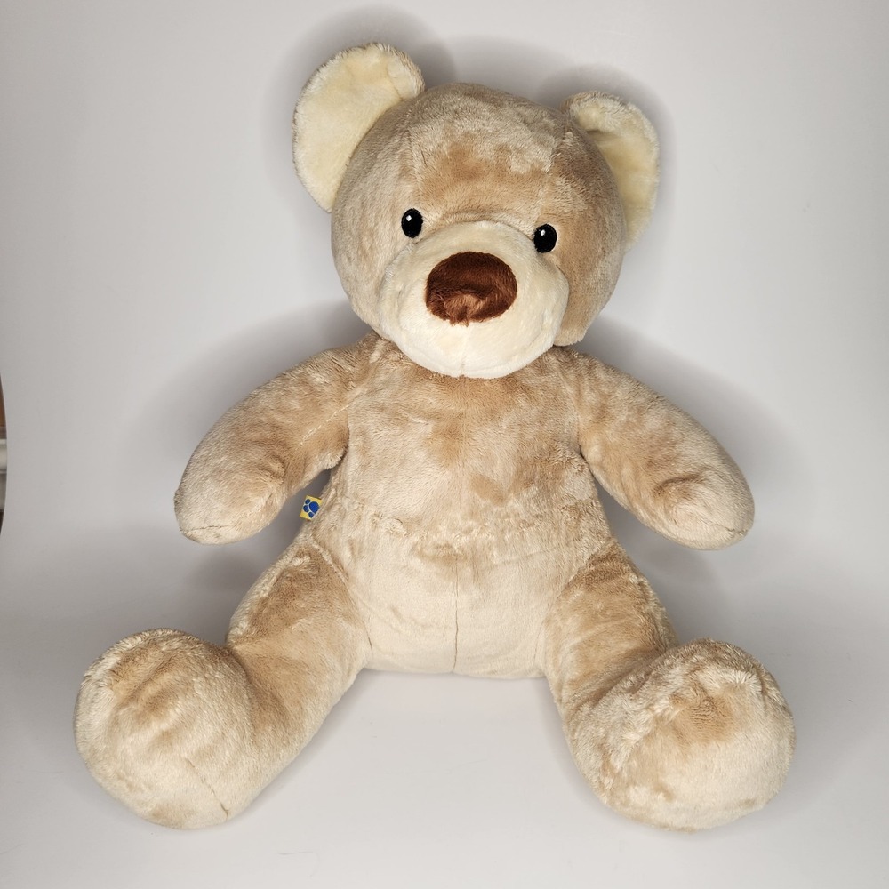 BUILD A BEAR Classic Teddy Plush Asthma Friendly Sweet Velvet Hugs Beige Tan VTG